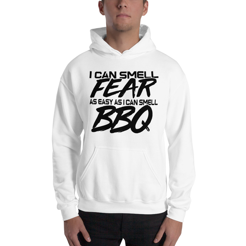 Fear & BBQ by Trevor Peek Unisex Hoodie, Dark Logo