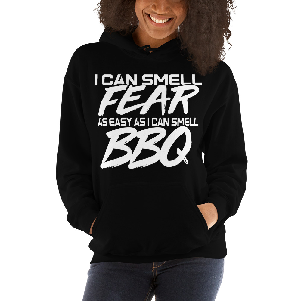 Fear & BBQ by Trevor Peek Unisex Hoodie, Light Logo