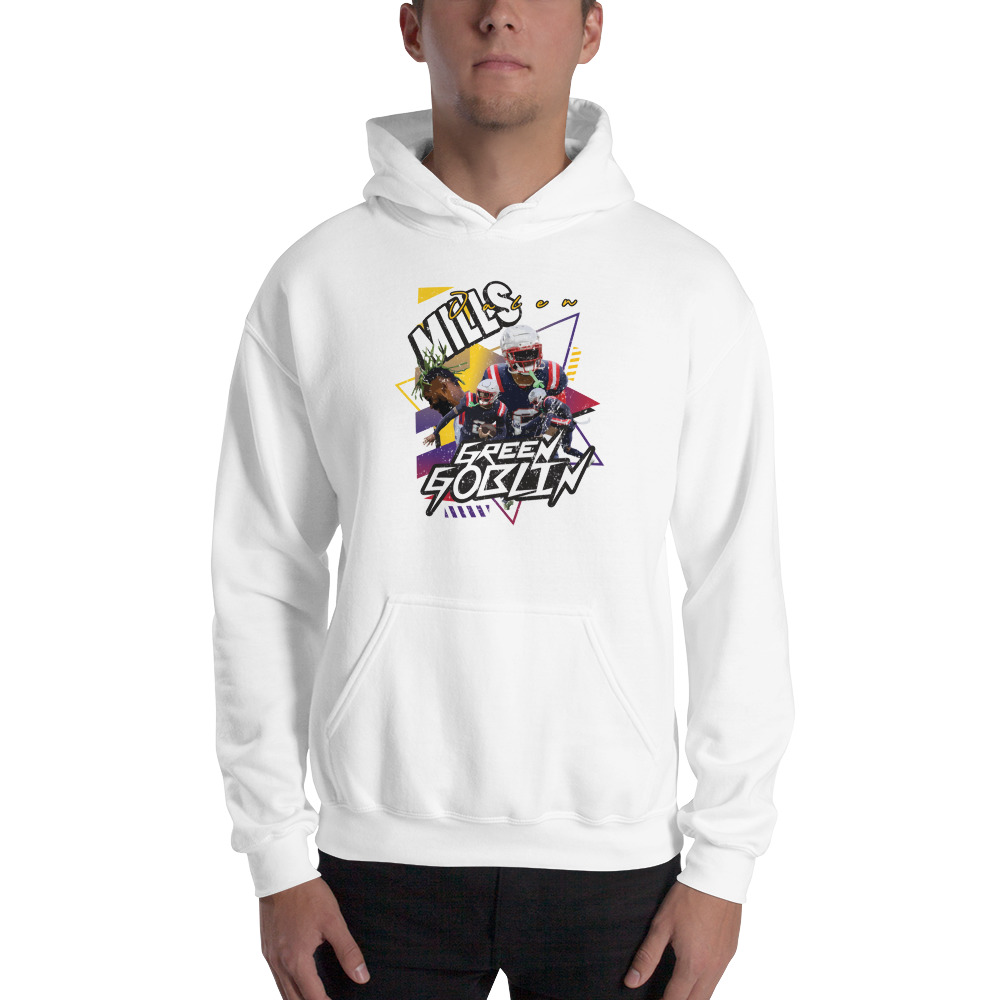 Green Goblin by Jalen Mills x MAWI, Men's  Hoodie , Dark Logo