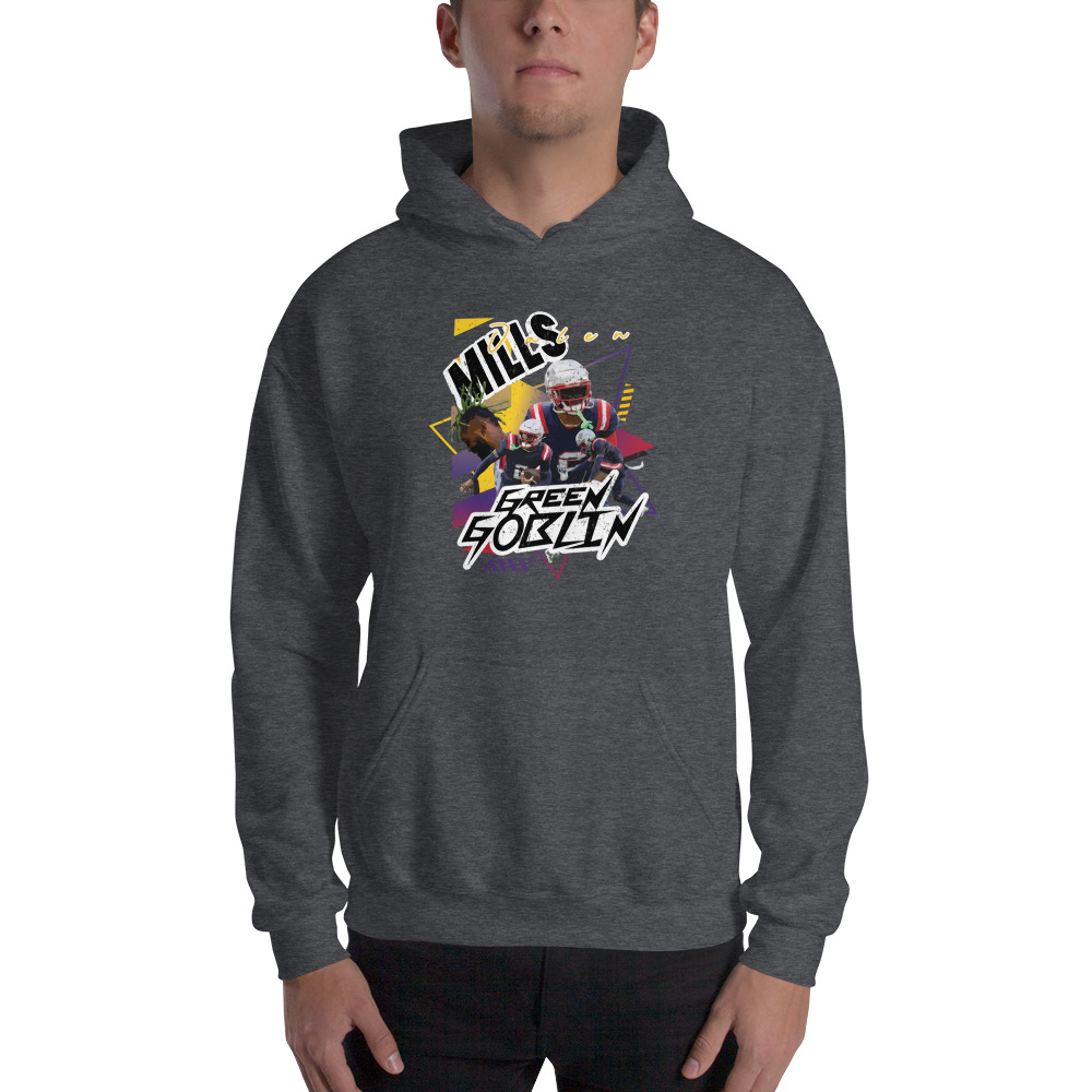 Green Goblin by Jalen Mills x MAWI, Men's Hoodie , Light Logo