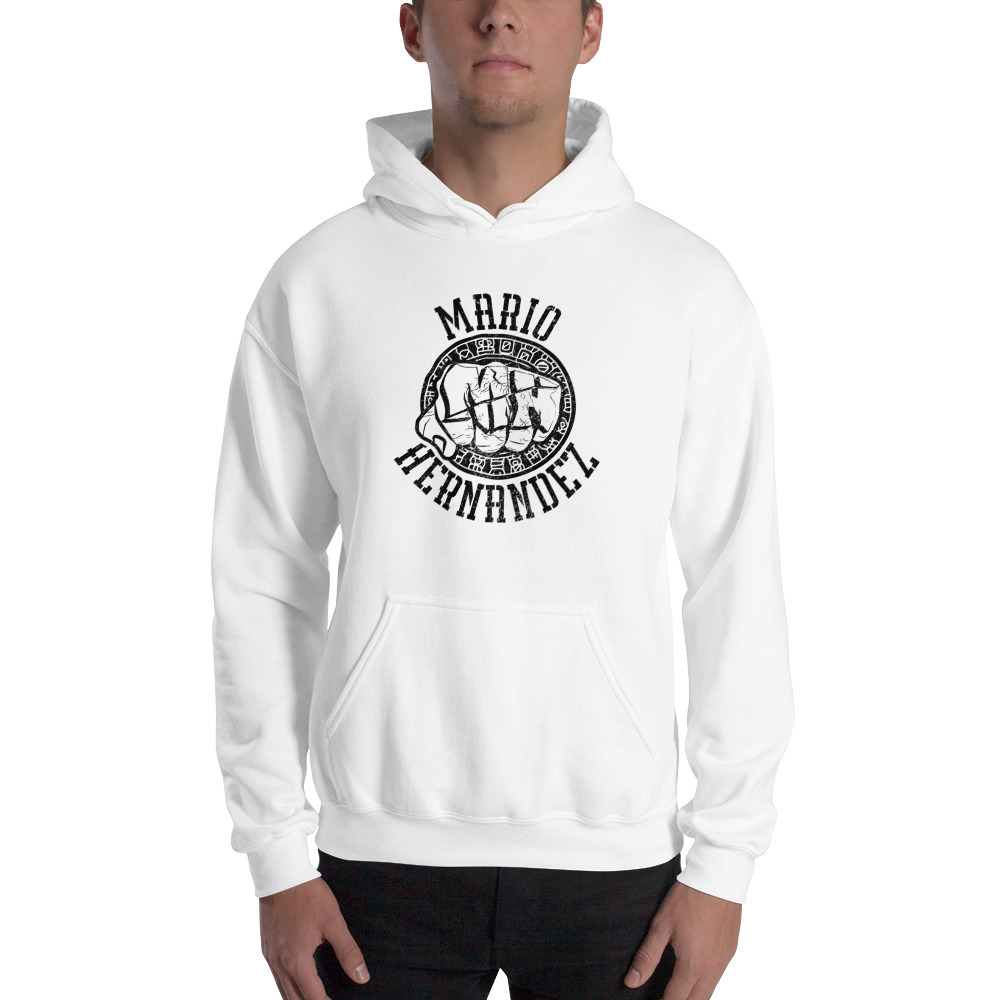 Mighty Mario Hernandez Hoodie, Black Logo