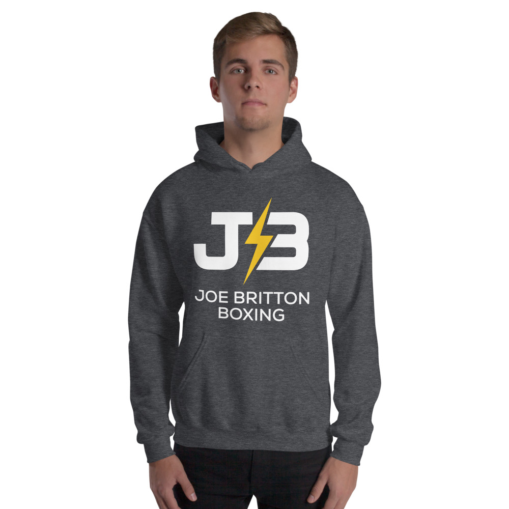 J3 by Joseph Britton Unisex Hoodie, White Logo on MILLIONS J3 by Joseph Britton Unisex Hoodie, White Logo