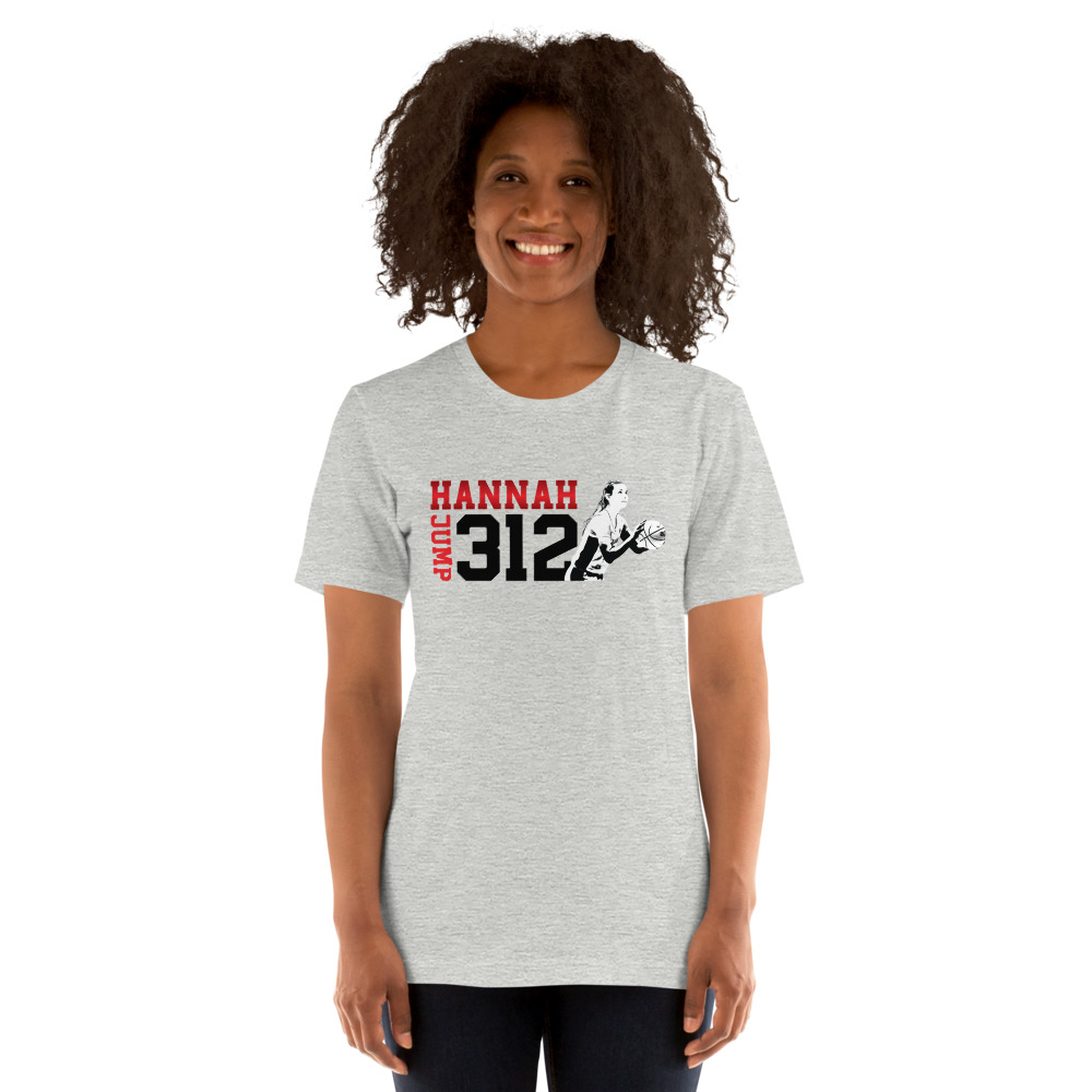 312 Hannah Jump T-Shirt, Dark Logo on MILLIONS 312 Hannah Jump T-Shirt, Dark Logo