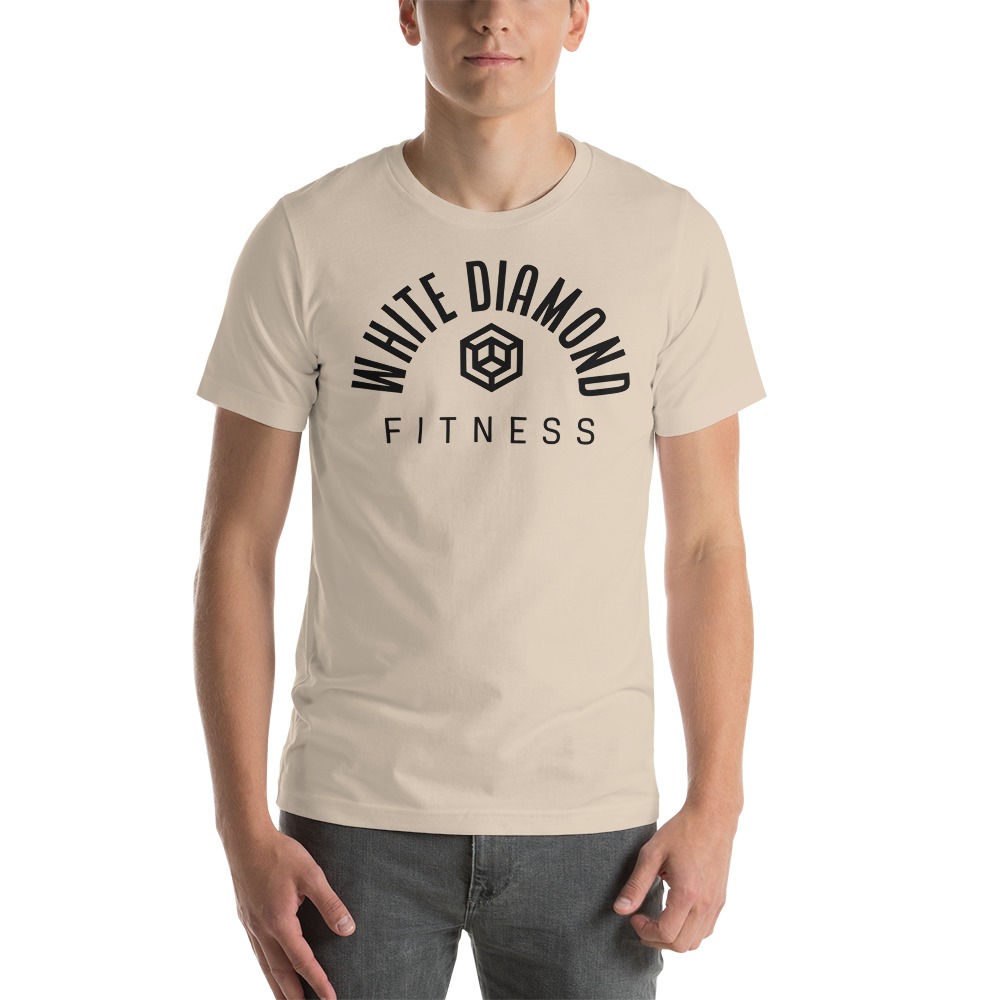 White Diamond by Xander Hamilton T-Shirt, Black Logo