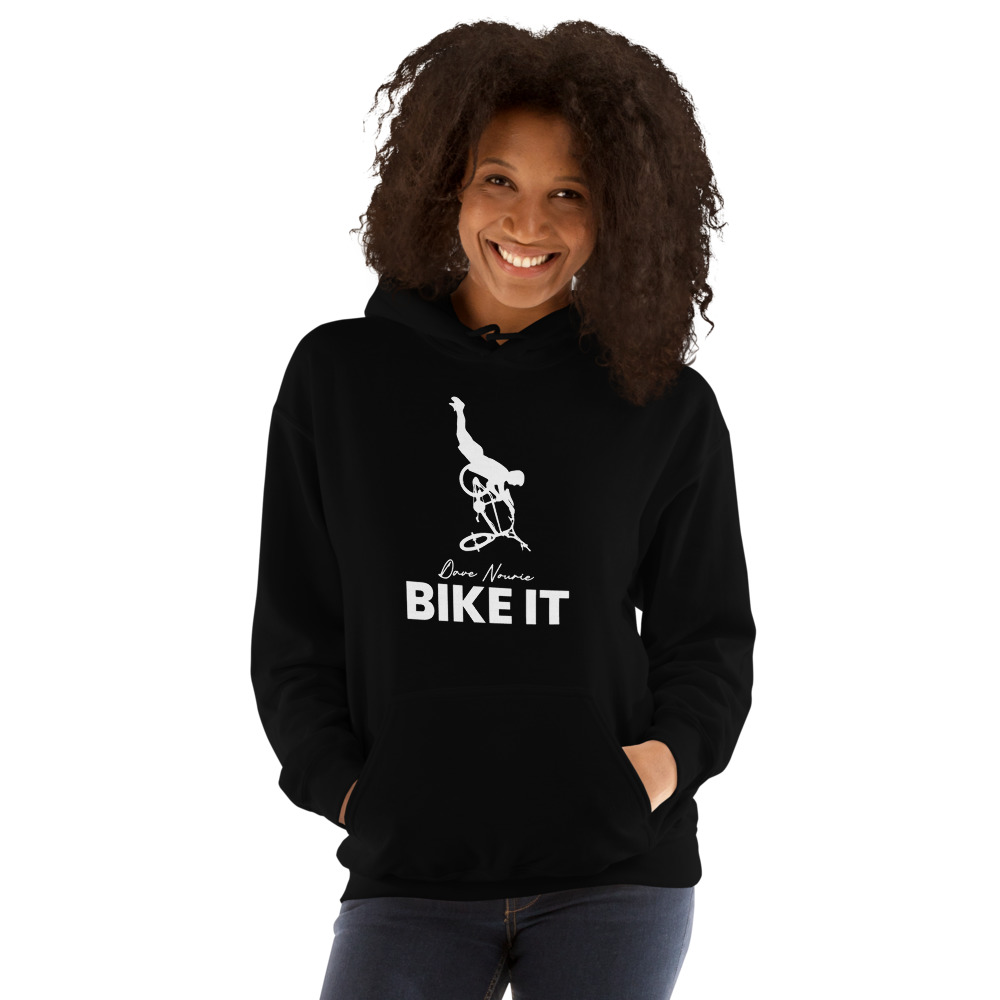 Bike It ’s Hoodie, White Logo