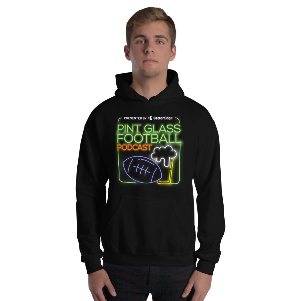Pint Glass Football Podcast Men's Hoodie