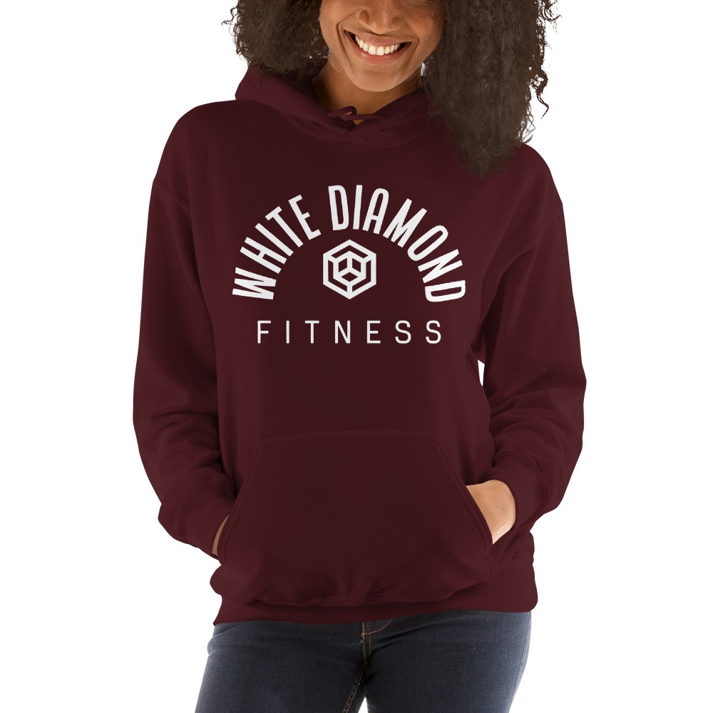 White Diamond by Xander Hamilton Hoodie, White Logo