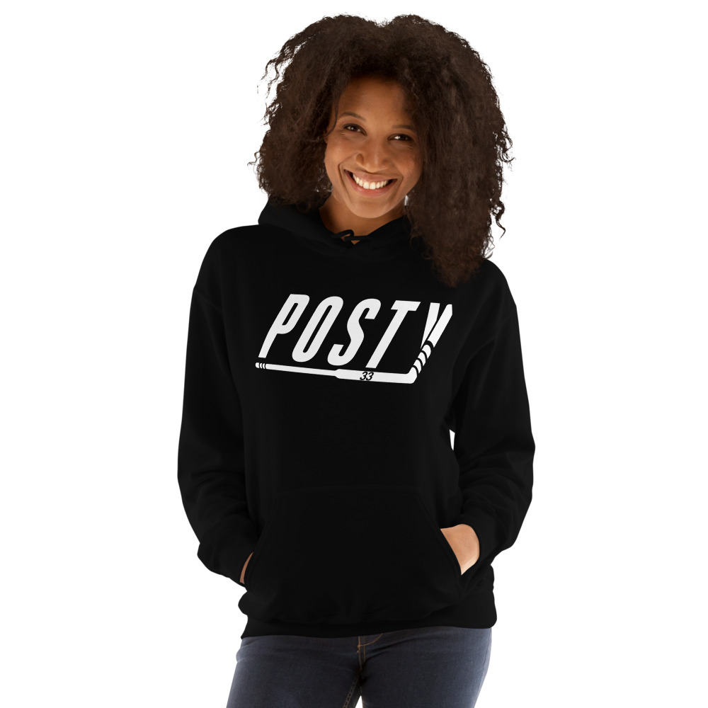  "Classic Posty" Unisex Hoodie, White Logo