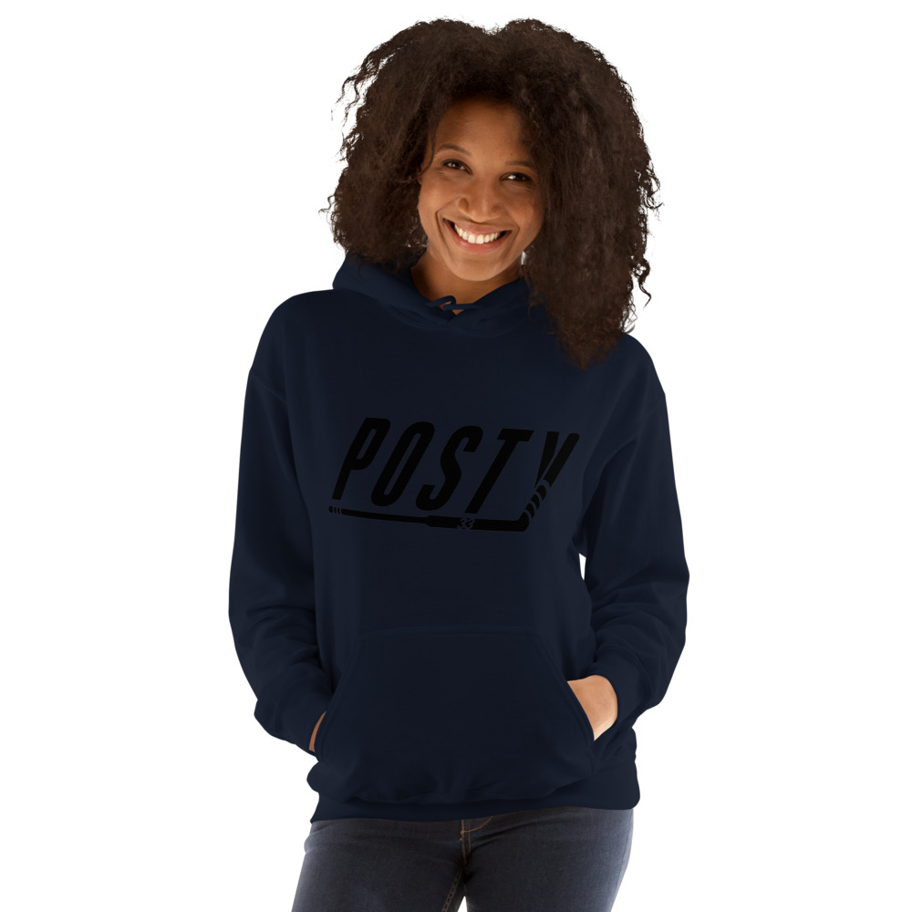 "Classic Posty" Unisex Hoodie, Black Logo
