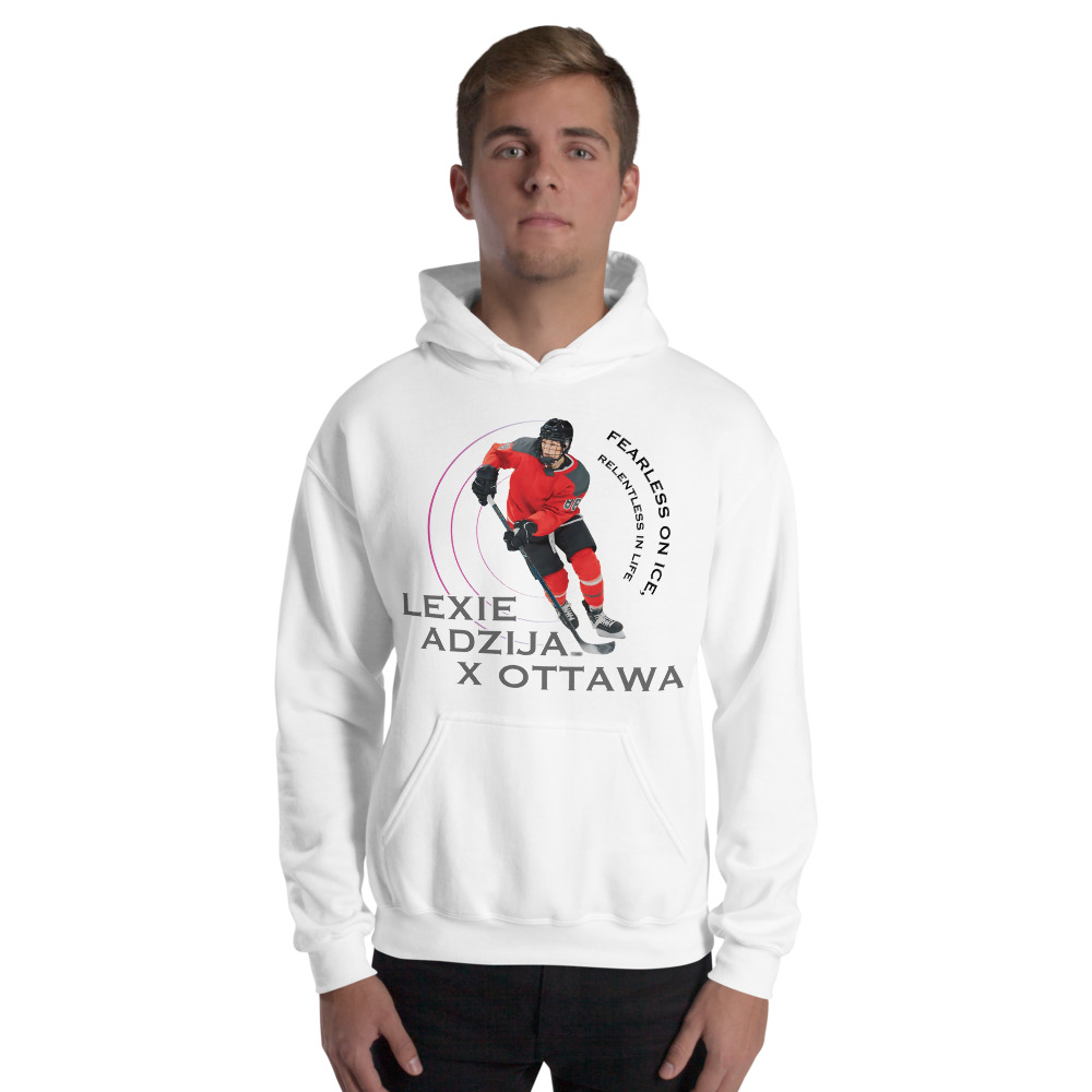 Fearless on Ice Lexie Adzija Unisex Hoodie, Dark Logo