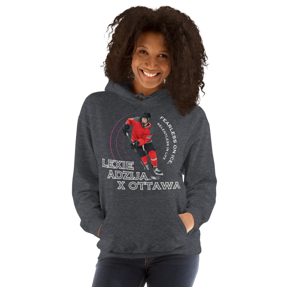  Fearless on Ice Lexie Adzija Unisex Hoodie, Light Logo