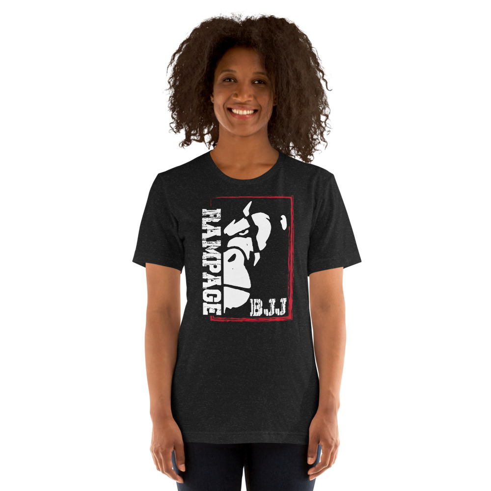 Rampage BJJ by Stephanie Cline Unisex T-Shirt, Light Logo