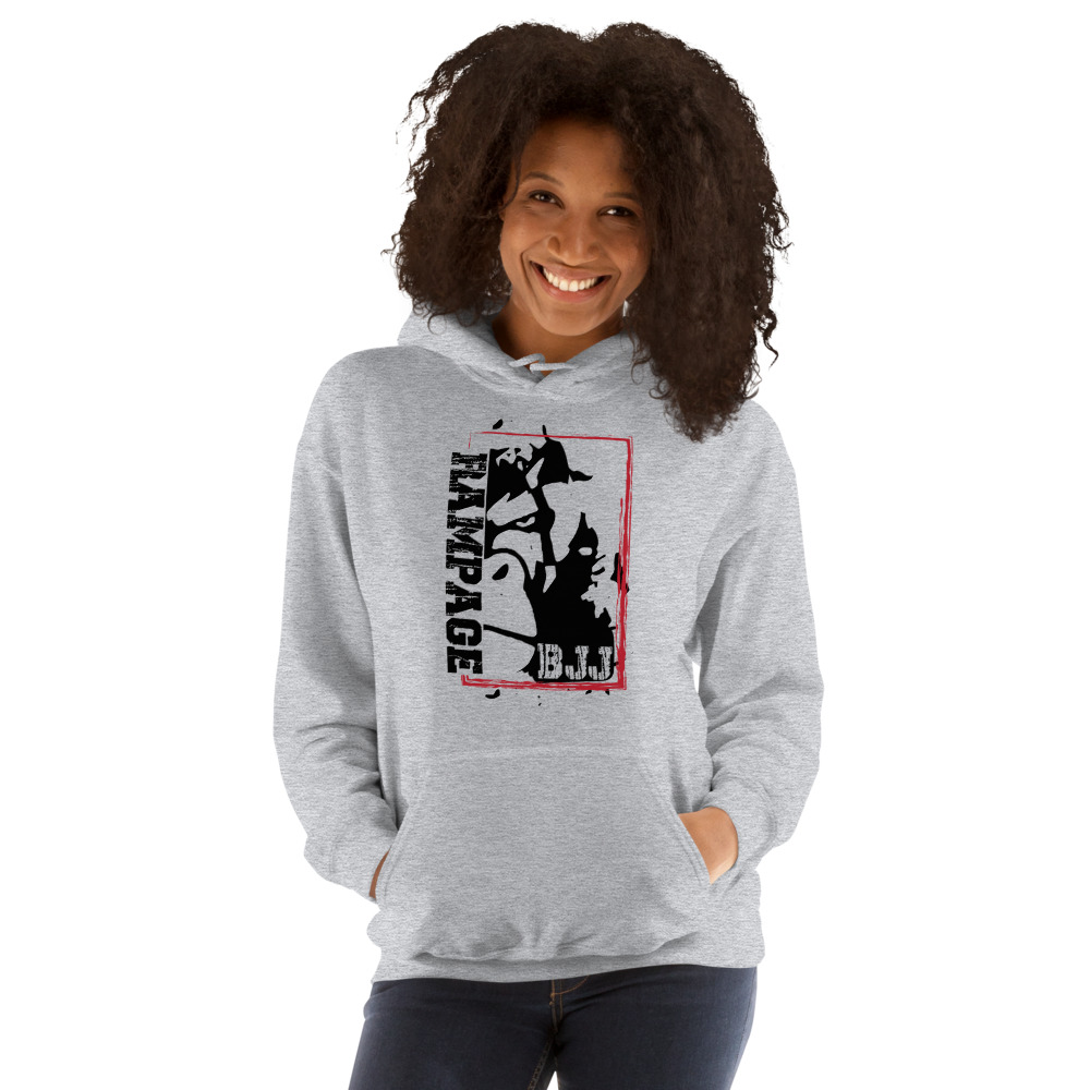 Rampage BJJ by Stephanie Cline Unisex Hoodie, Dark Logo on MILLIONS Rampage BJJ by Stephanie Cline Unisex Hoodie, Dark Logo