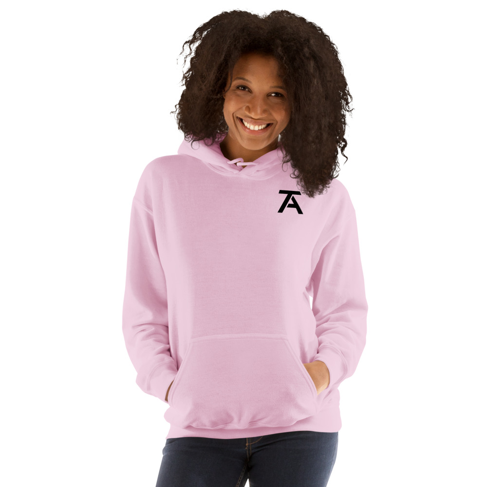 Troy Anderson Jr. Women's Hoodie, Black Logo Mini