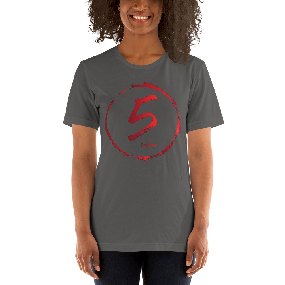   Caleb "5" Grant Women's T-Shirt, Red Logo
