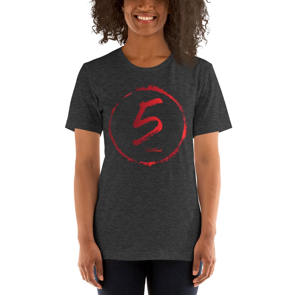   Caleb "5" Grant Women's T-Shirt, Red Logo
