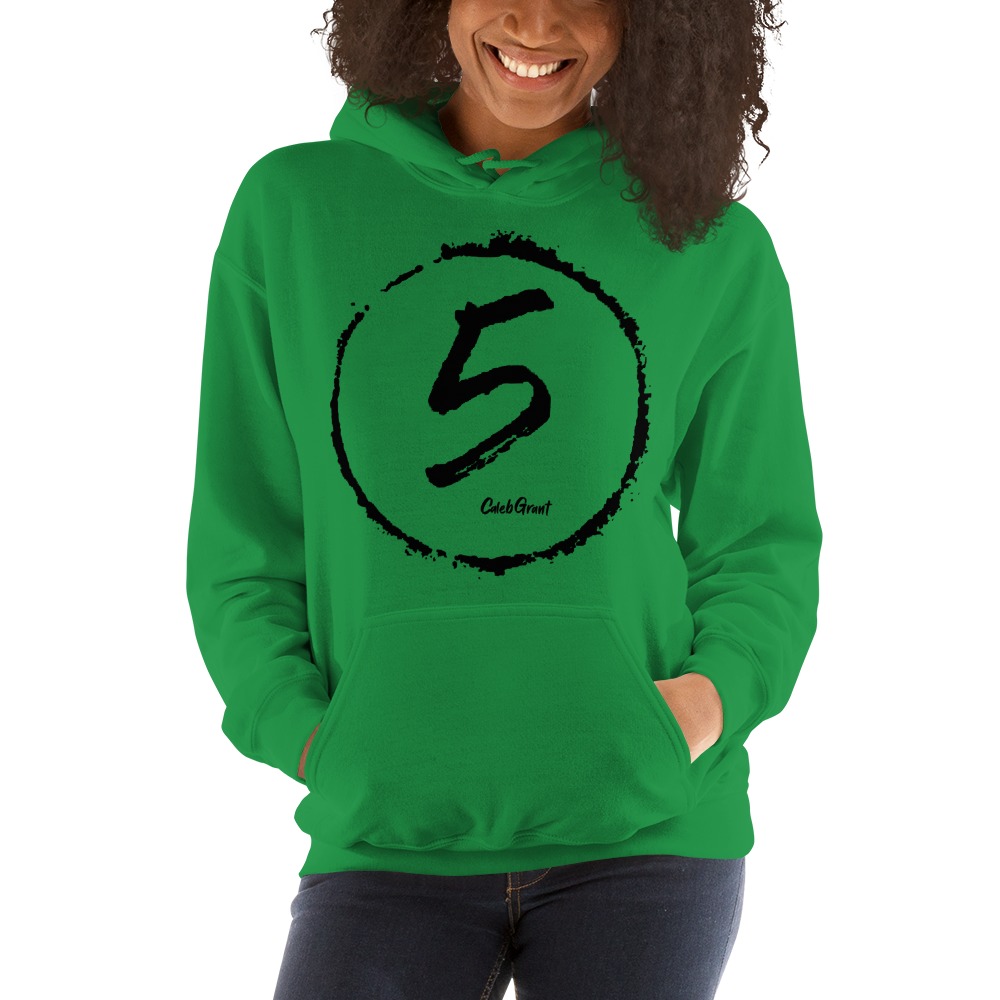 Caleb "5" Grant Hoodie, Black Logo