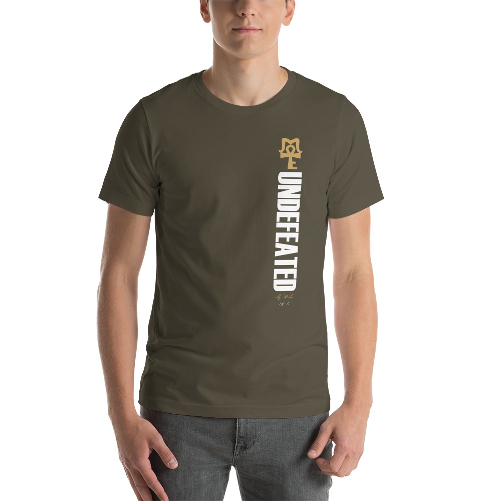 AJ McKee - Undefeated on front, Big Pendant on back - Men's T-Shirt