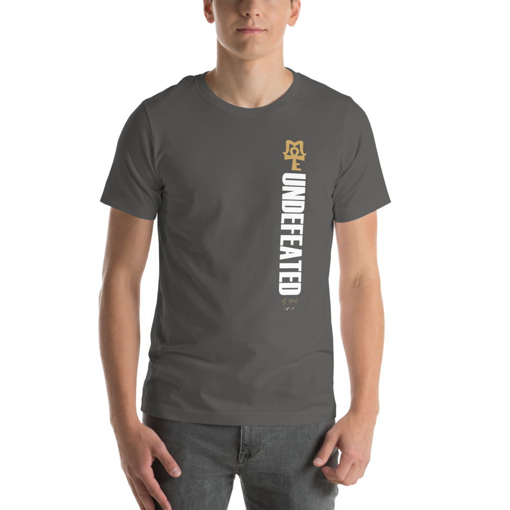 AJ McKee - Undefeated on front, Big Pendant on back - Men's T-Shirt