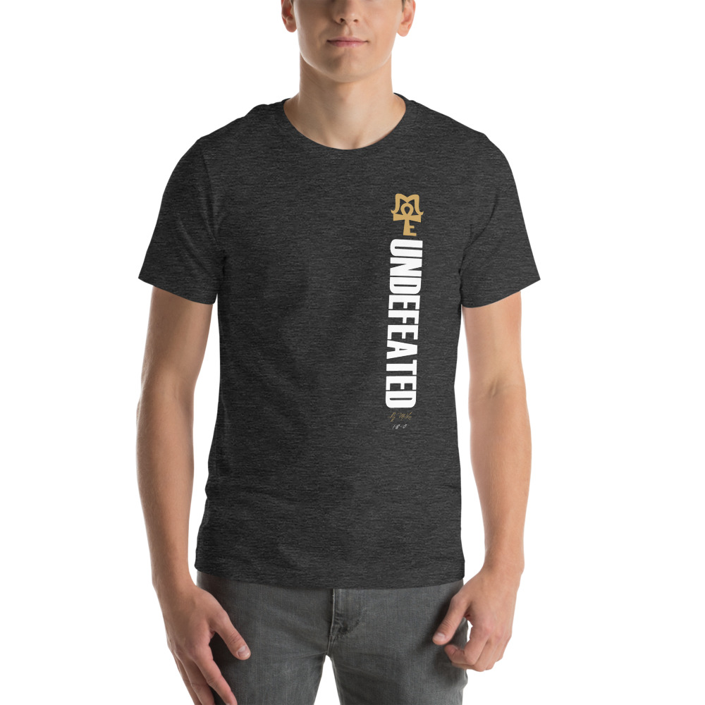 AJ McKee - Undefeated on front, Big Pendant on back - Men's T-Shirt