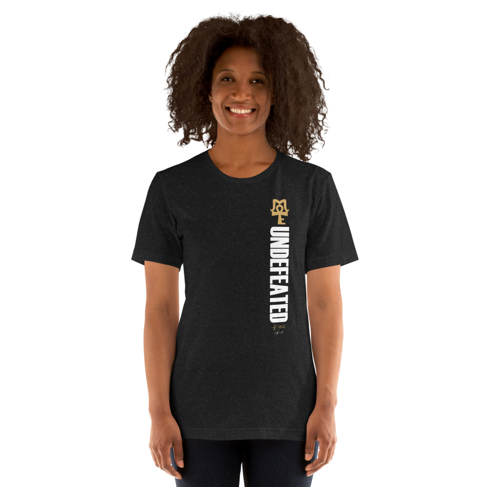 AJ McKee - Undefeated on front, Big Pendant on back - Women's T-Shirt