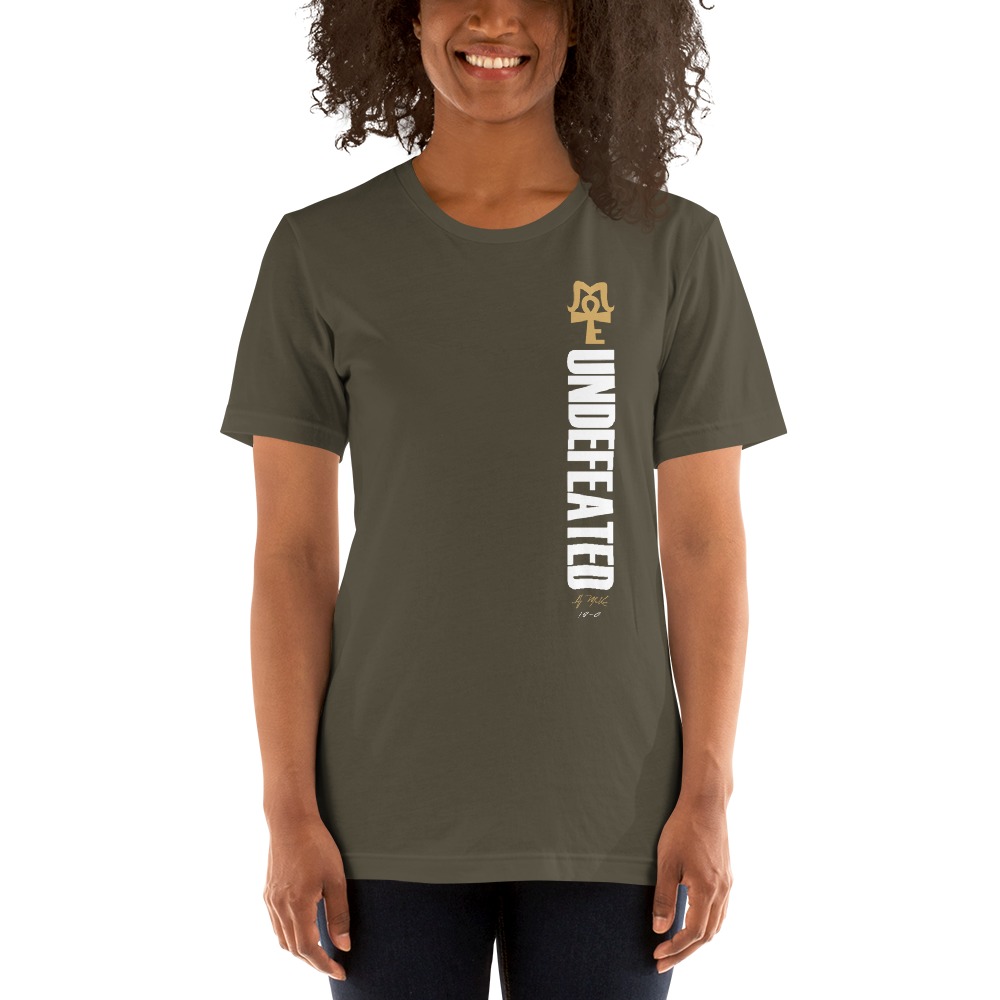 AJ McKee - Undefeated on front, Big Pendant on back - Women's T-Shirt