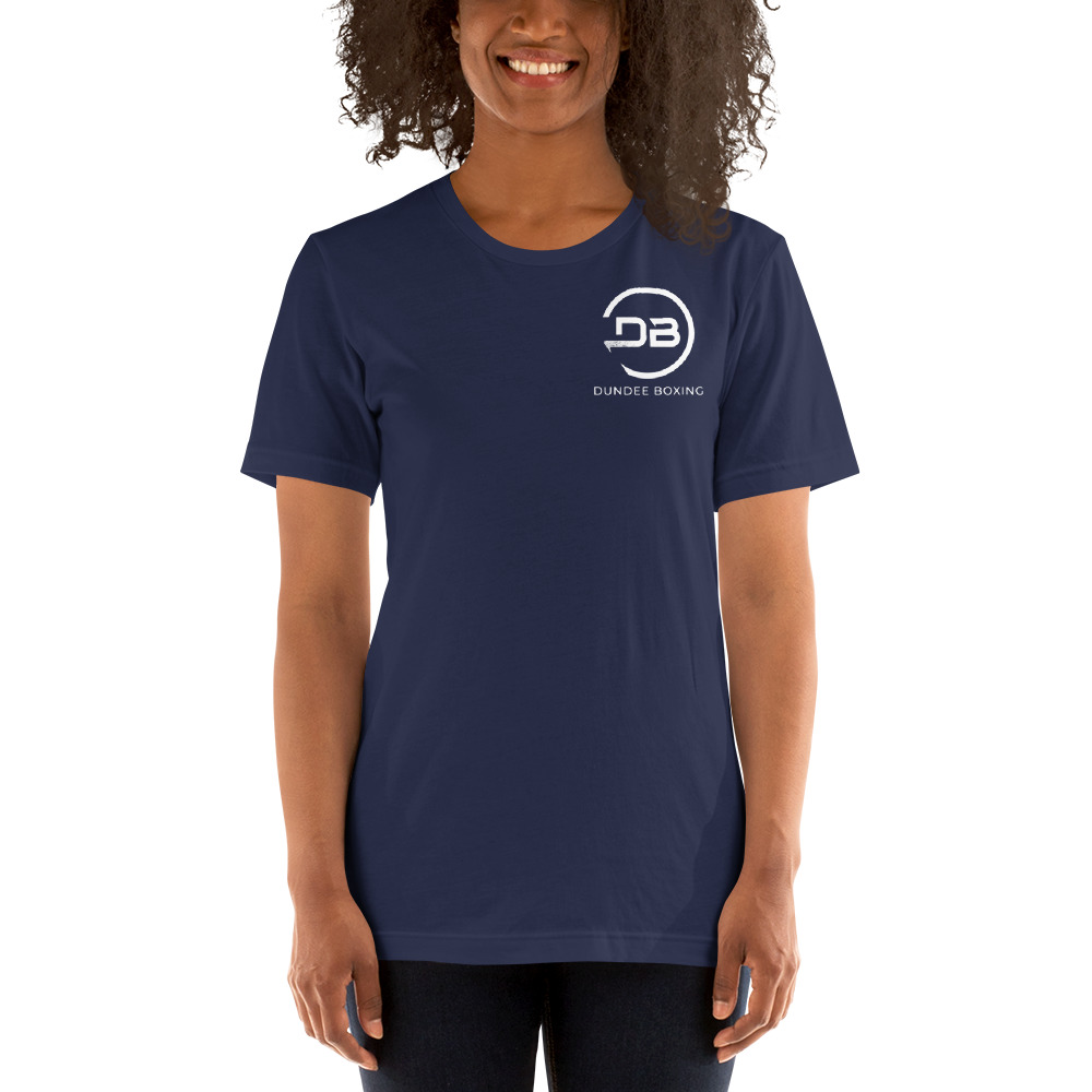  Team Dundee Boxing Women's T-Shirt, White Logo
