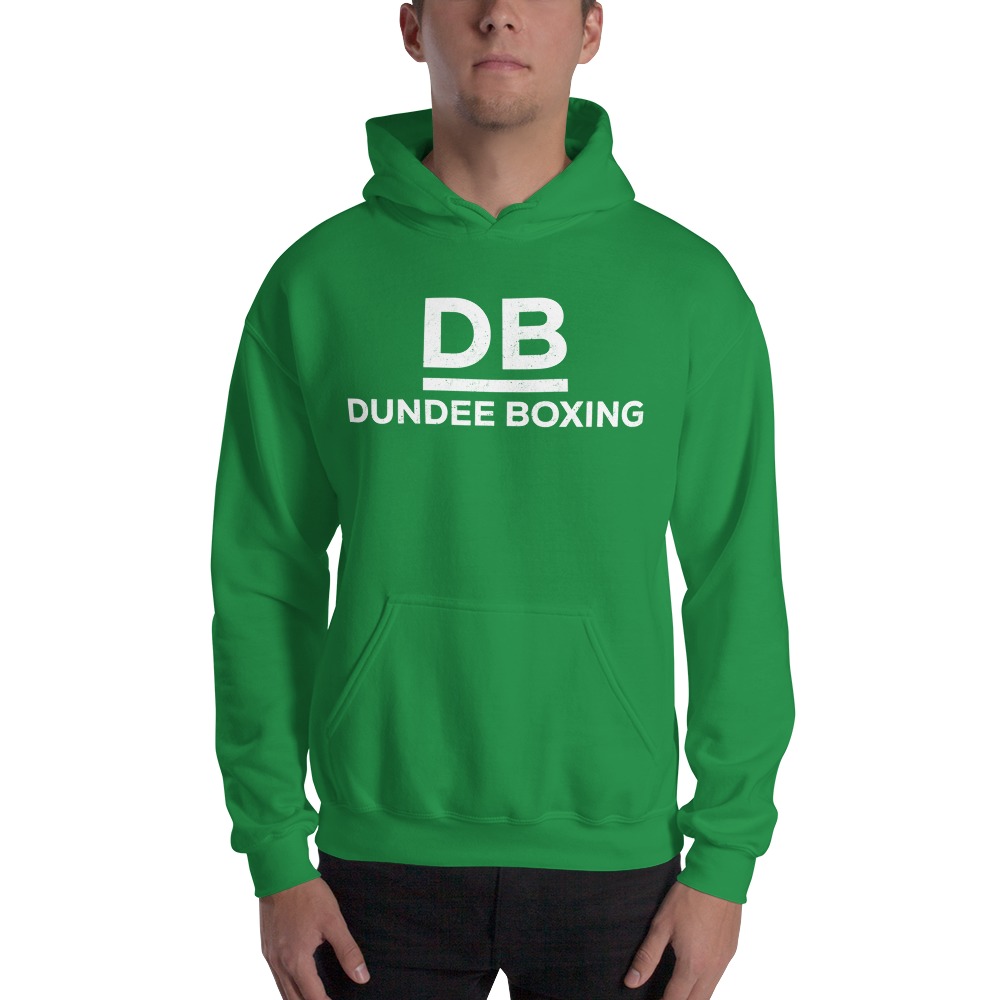 Dundee Boxing Hoodie, White Logo