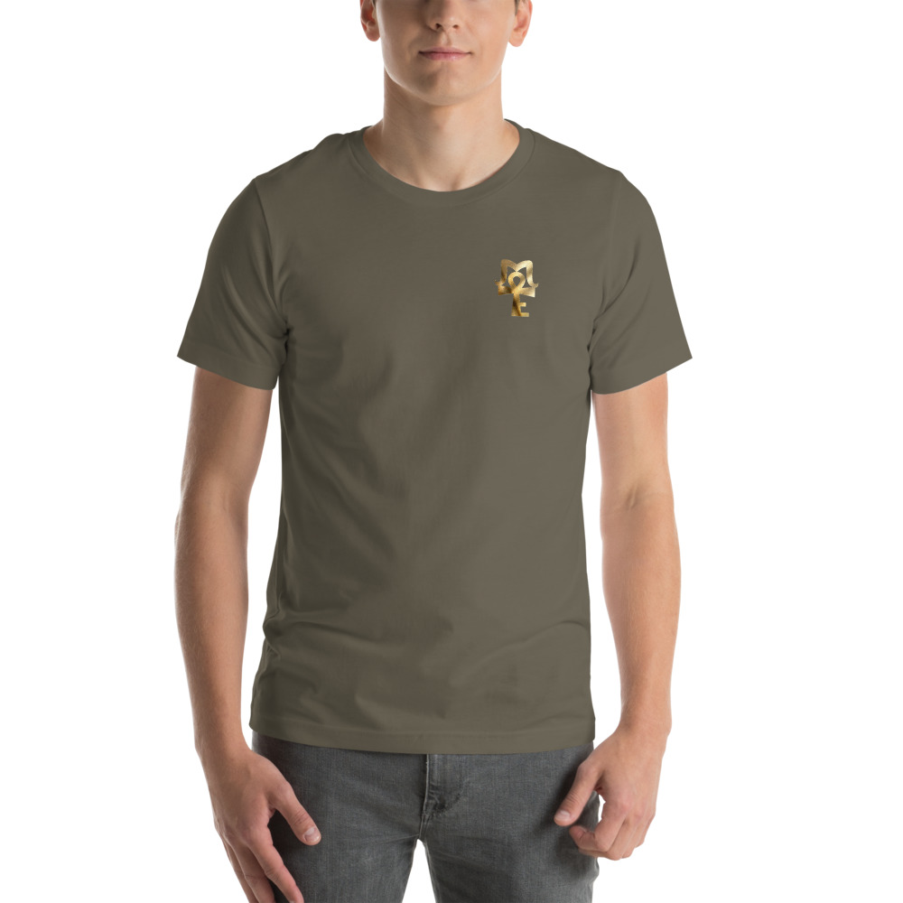 AJ Mckee - 18-0 Million Dollar Mindset on Back, Pendant on Front - Men's T-shirt