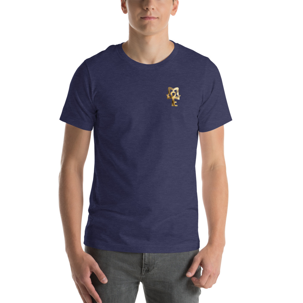 AJ Mckee - 18-0 Million Dollar Mindset on Back, Pendant on Front - Men's T-shirt