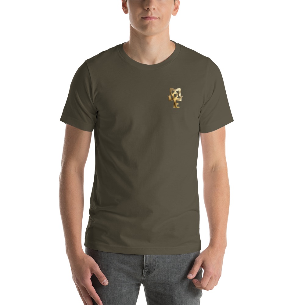 AJ Mckee - 18-0 Million Dollar Mindset on Back, Pendant on Front - Men's T-shirt