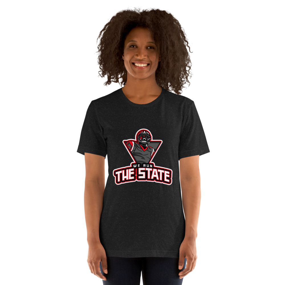 The We Run The State podcast 's T-Shirt