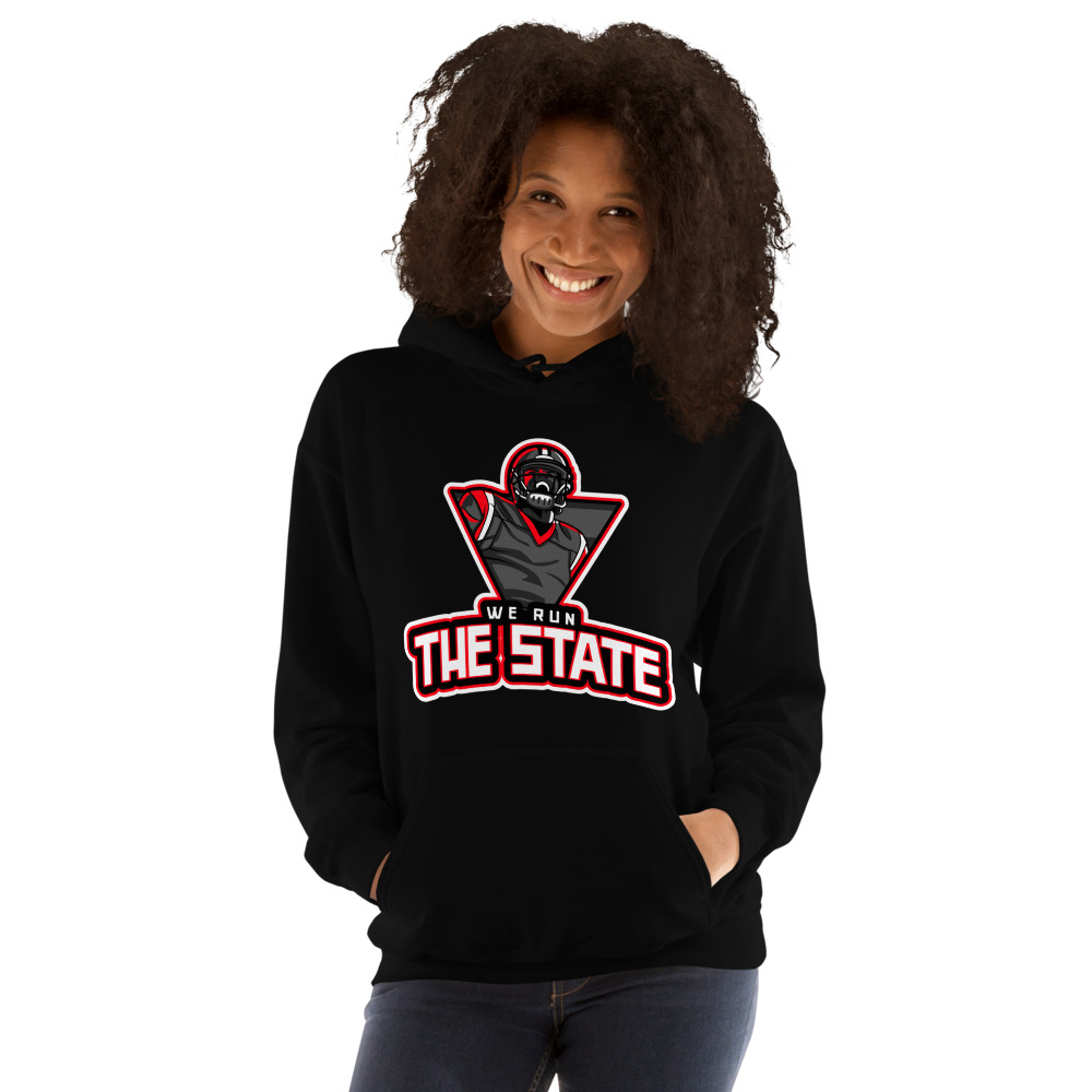 The We Run The State podcast 's Hoodie