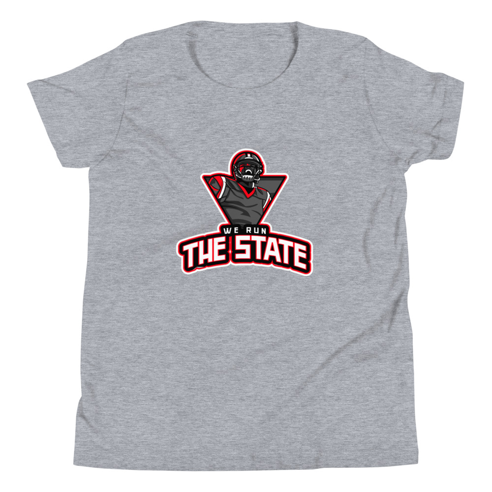 The We Run The State podcast 's T-Shirt