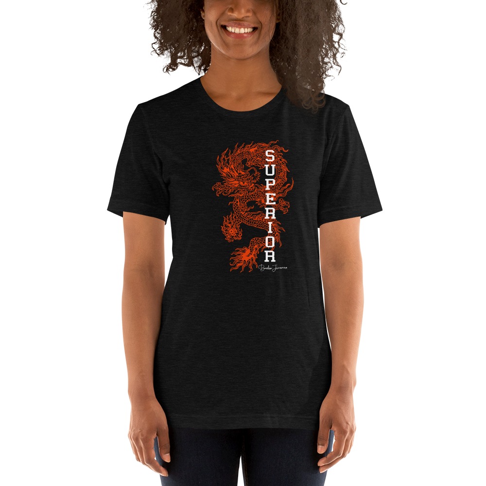 "Superior Dragon" by B.Jiez T-Shirt, Black Print