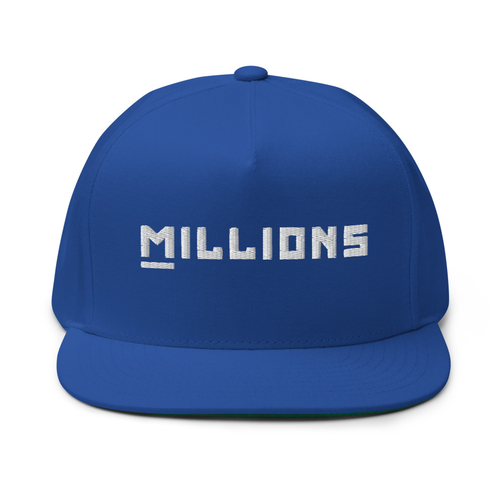 Millions Hat, White Logo