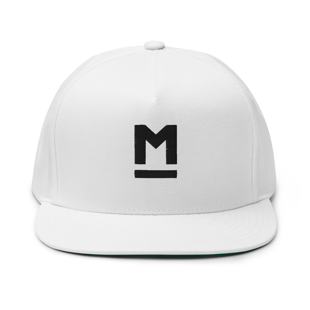 M Logo Hat, BlackLogo