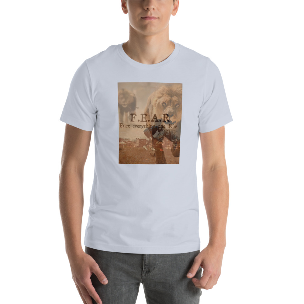  F.E.A.R by Jahsim Mathurin Men's T-Shirt, Dark Print