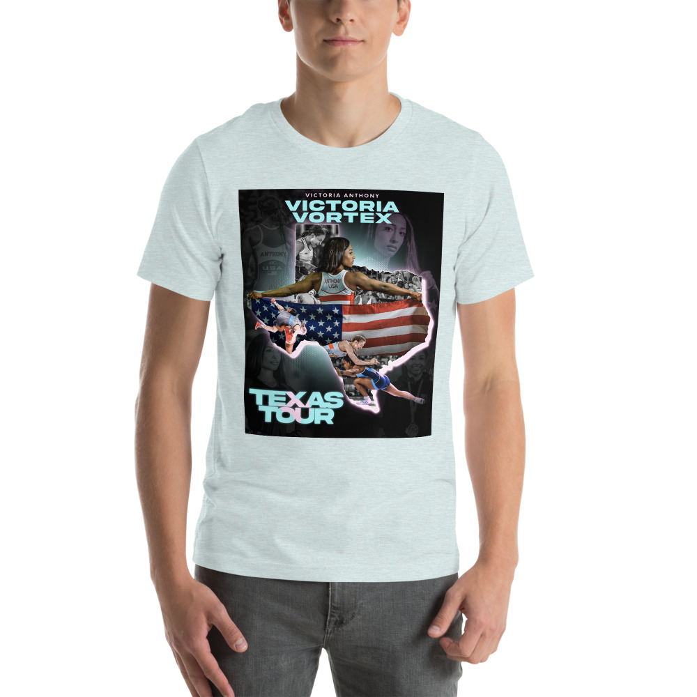 UNISEX TEXAS TOUR SHIRT - BLUE & PINK