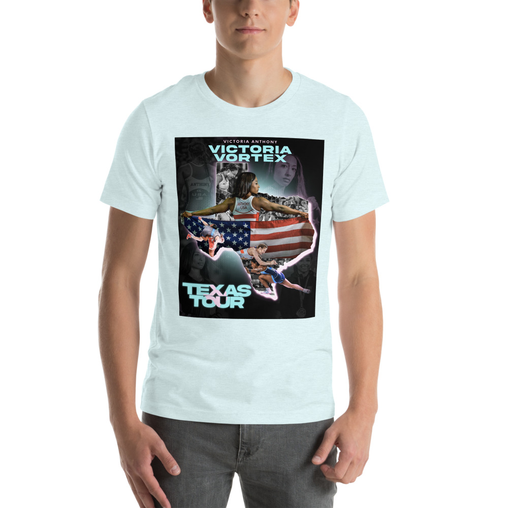 UNISEX TEXAS TOUR SHIRT - BLUE & PINK on MILLIONS UNISEX TEXAS TOUR SHIRT - BLUE & PINK