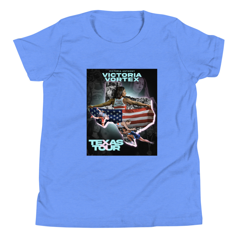 YOUTH TEXAS TOUR SHIRT - BLUE & PINK
