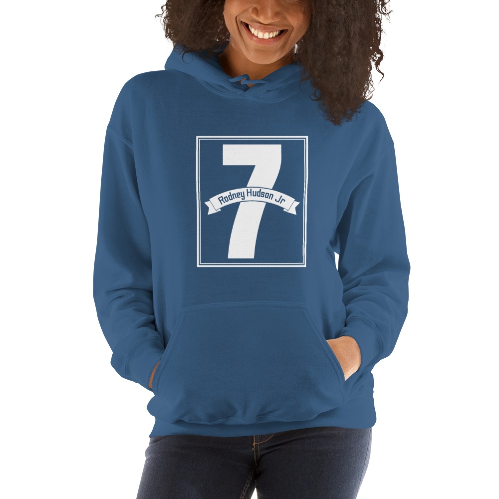 Rodney Hudson V#1 Hoodie, White Logo