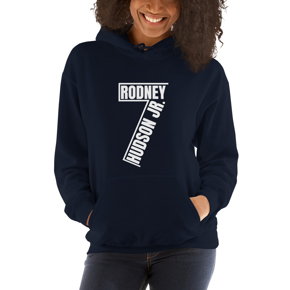 Rodney Hudson V#2 Hoodie, White Logo