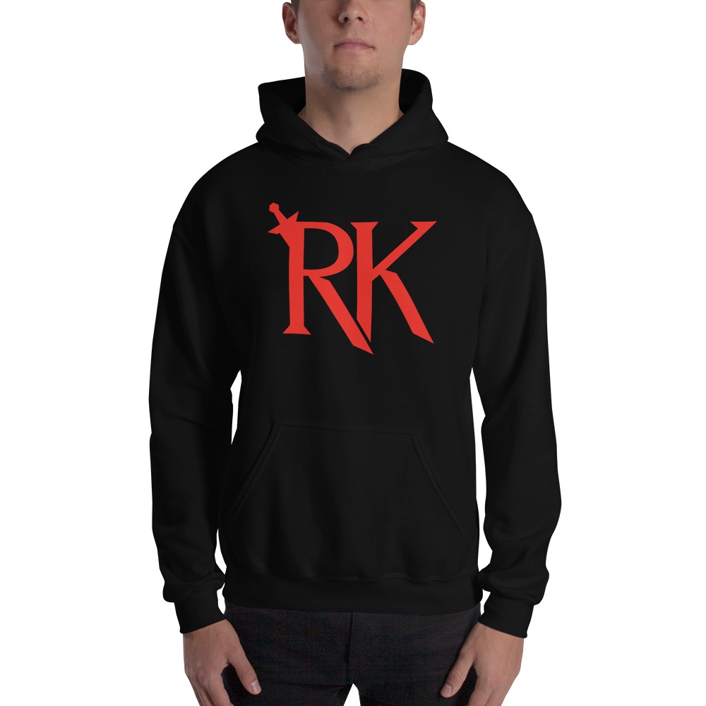 RK Men's Hoodie - Red Logo