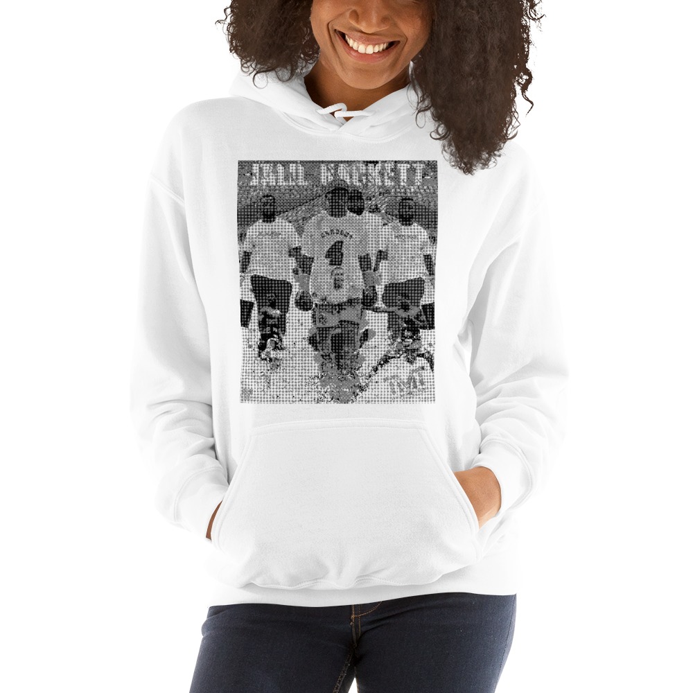 Jalil Hackett Limited Edition, Women's Hoodie, Black and White