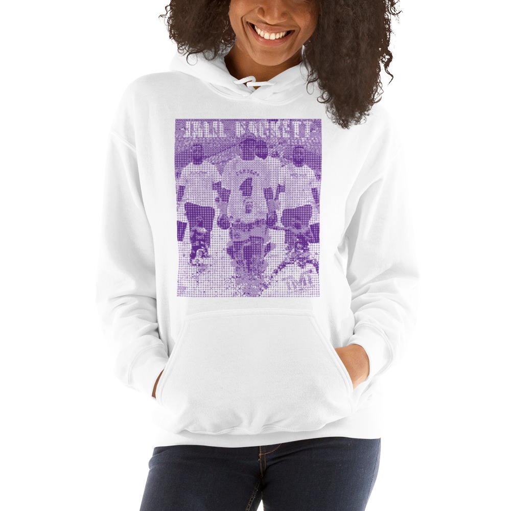 Jalil Hackett Limited Edition, Women's Hoodie, Purple and White