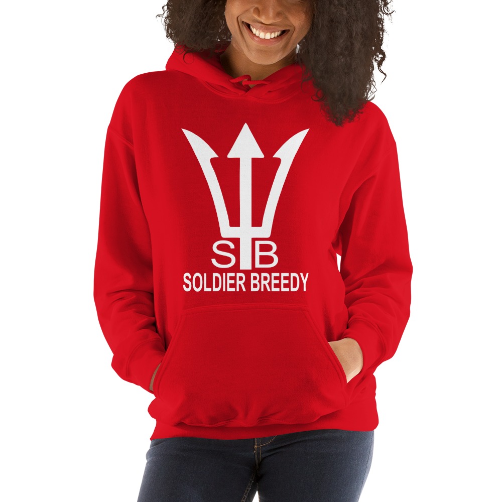 Cobia "Soldier" Breedy Women's Hoodie, White Logo