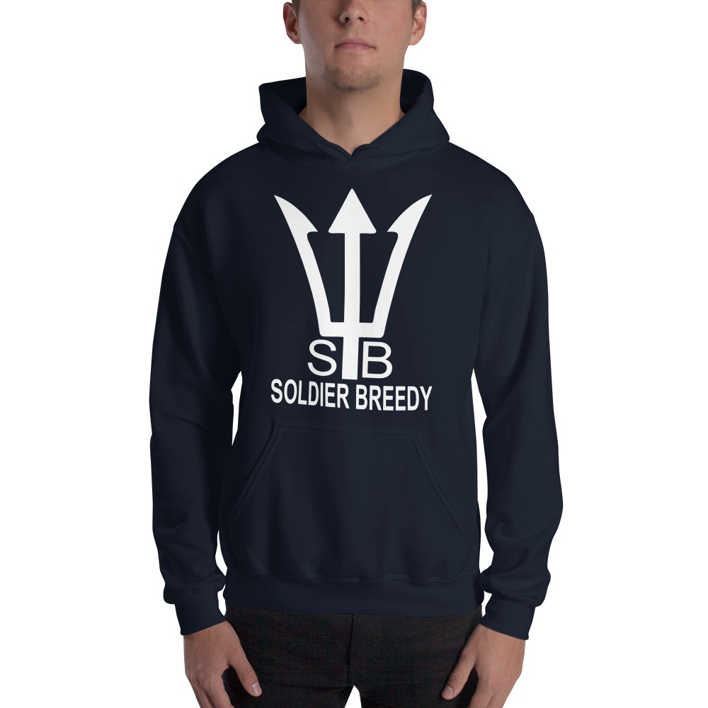 Cobia "Soldier" Breedy Hoodie, White Logo