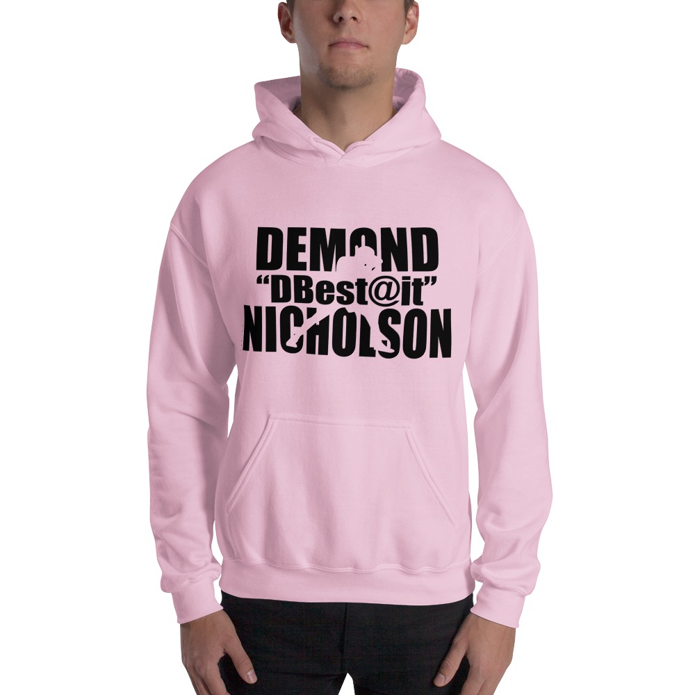 "DBest@It" by Demond Nicholson, Hoodie Black Logo on MILLIONS "DBest@It" by Demond Nicholson, Hoodie Black Logo