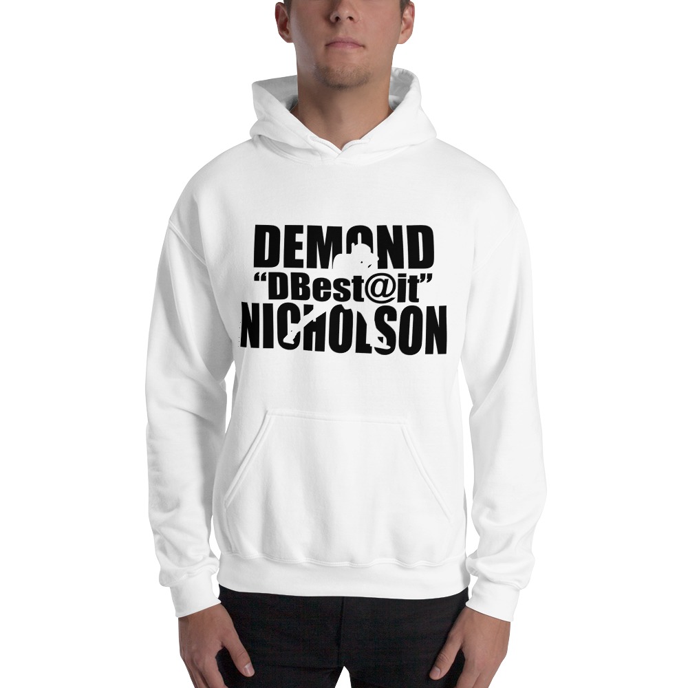 "DBest@It" by Demond Nicholson, Hoodie Black Logo on MILLIONS "DBest@It" by Demond Nicholson, Hoodie Black Logo